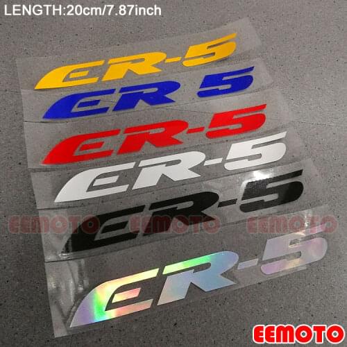 Motorcycle body Wheel Rims Fairing Helmet Tank Pad Label logo reflective Stickers Decals For KAWASAKI ER-5 ER5