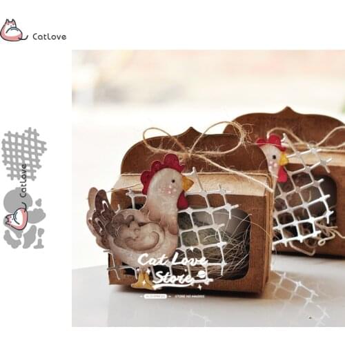 Small Grid Chicken Metal Cutting Dies Stencils For DIY Scrapbooking Paper Card Decorative Craft Dies Embossing Die Cuts New 2019