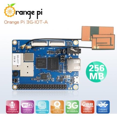 Orange Pi 3G-IOT-A 256MB Cortex-A7 512MB EMMC Support 3G SIM Card Bluetooth Android4.4 mini PC