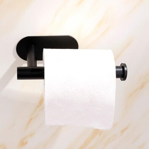 Multifunction Wall Mount Nail Free Type Stainless Steel Paper Towel Holder Bathroom Toilet Paper Shelves kitchen Accessories