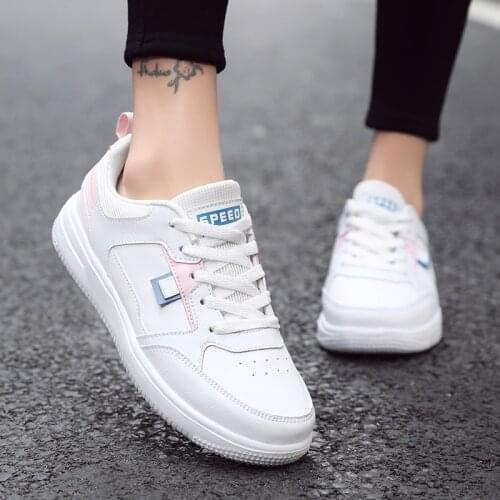 Fashion Womens Sneakers Ladies Leather Walking Sport Shoes Sneaker Woman Tennis Female Vulcanization Shoes 2021