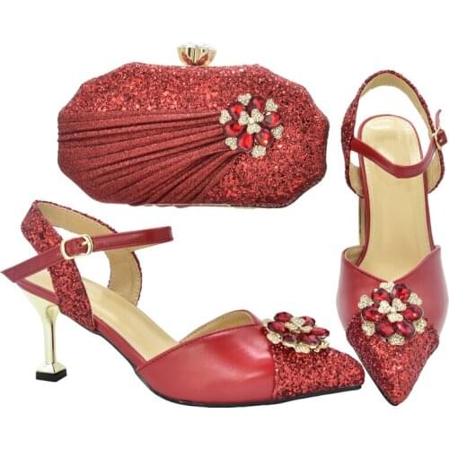 New Italian Shoe and Bag Set for Party In Women Plus Size Women Shoes 43 Shoes and Bag for Party Wedding Nigerian Women Shoes