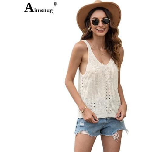 Solid Womens Tank Top Knitted wear New Leisure Casual Shirt Ladies 2020 Summer Vest Clothing Sleeveless Sexy V-neck Tops Femme