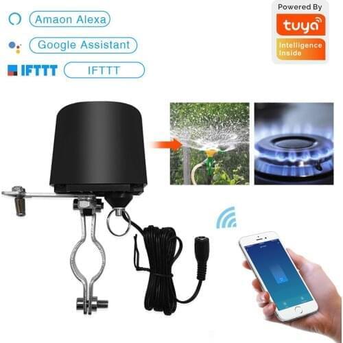 WIFI Mobile APP Timing Switch Valve Smart Home Automation Control Valve voor Gas Werken met Alexa, google Assistent, IFTTT