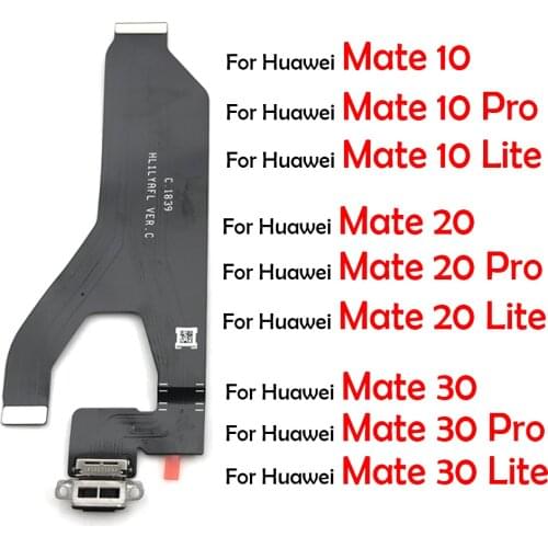 New USB Dock Charging Charger Port Flex Cable Module Board For Huawei Mate S 7 8 9 10 20 Pro 30 Lite 20X Replacement