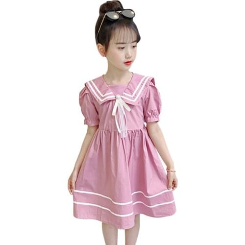 Dress Girl Big Bow Party Girl Dress Patchwork Children Dress Summer Girl Costume 6 8 10 12 14