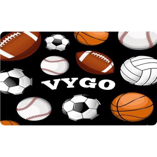 Custom football hockey name Doormat Home Decoration Entry Non-slip Door Mat Rubber Washable Floor Home Rug Carpet