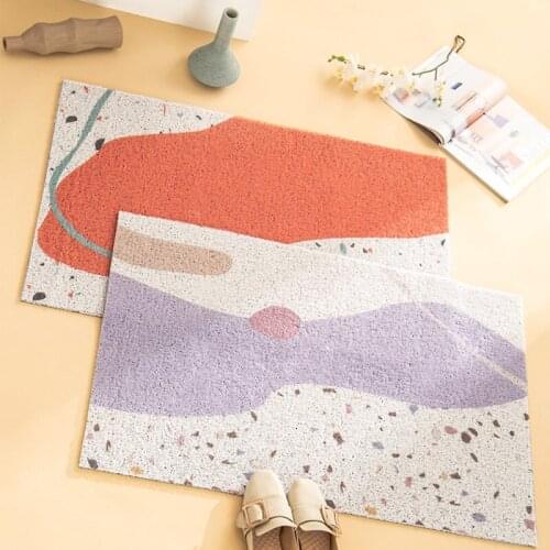 Durable Nordic Entrance Door Mat Carpet Anti-slip Living Room Mat Kitchen Mat Bath Mat Custom Mat Carpet Cuttable Home Doormat