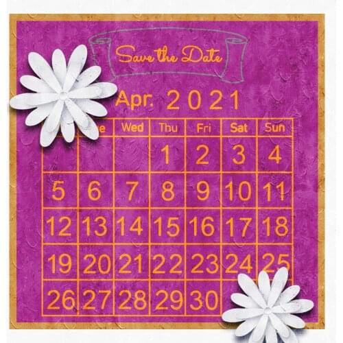 PANFELOU 11x16cm 2021 calendar Transparent Silicone Rubber Clear Stamps cartoon for Scrapbooking/DIY Easter wedding