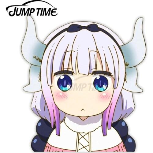 Jump Time Miss Kobayashi - Anime Car Window Decal Sticker JDM Window Decal 3D Car Sticker Accessories