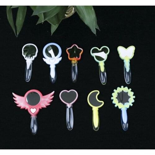 DIY Crystal Epoxy Different Shapes Small Magic Fairy Mirror Silicone Mold Handmade Table Set Toy Magic Wand