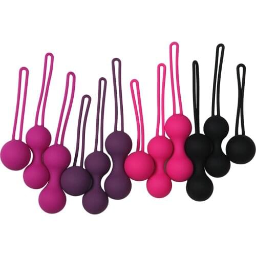 Safe Silicone Smart Ball Kegel Ball Ben Wa Ball Vagina Tighten Exercise Machine Vibrator Vaginal Geisha Ball Sex Toy for Women