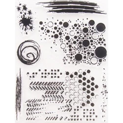 Transparent Circle Dots Stamps New 2020 Rubber Silicone Seal for DIY Scrapbooking Card Making Album Decoroation Crafts