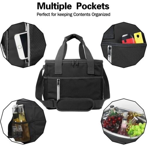 Folding Cooler Bag For Outdoor Thermal Insulation Bag Large Capacity Waterproof Food Package Fresh-keeping Picnic Bag