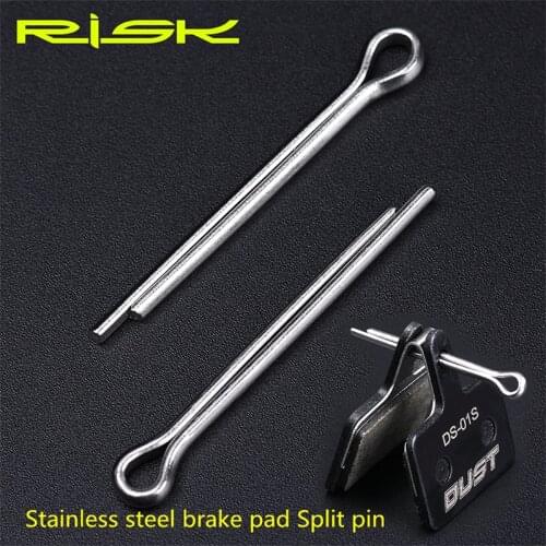 RISK Bicycle Disc Brake Pads Lock Pin Stainless Steel Split Pin Bike Brake Pad Fixing Bolts 4cm Cotter Pin Road/MTB Brake Disc