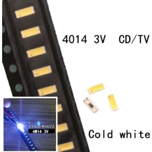 2000pcs/lot EVERLIGHT for Maintenance LED LCD TV backlight Article lamp SMD LEDs 3V 4014 60MA Cold white light emitting 4 jiao