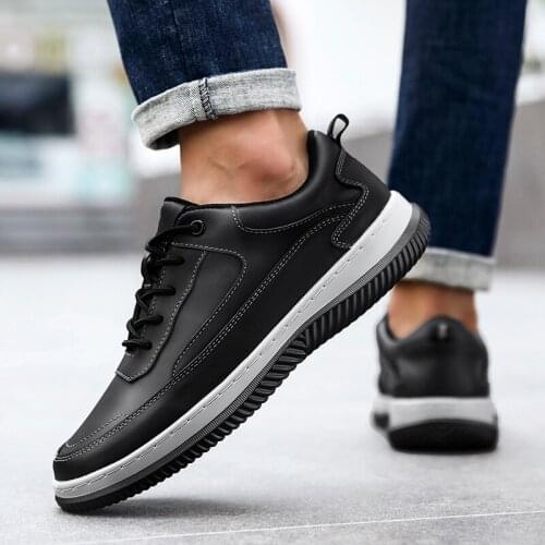 Genuine Leather Mens Shoes lace up fashion Breathable Casual Driving Men Shoes Lightweight Soft Mens Flat Shoes