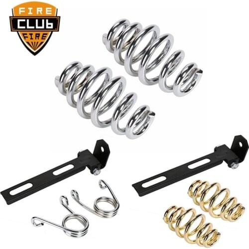 2" Solo Seat Spring Bracket Vintage Steel Motorcycle Seat Spring Hardware Mount Kit For Harley Bobber Chopper Cafe Racer Custom