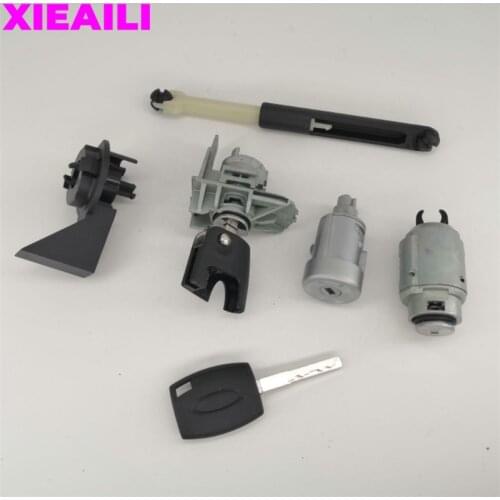 XIEAILI OEM Left Door Lock Cylinder Full Set Door Lock Cylinder Ignition Lock For 2005-2013 Ford Focus S623