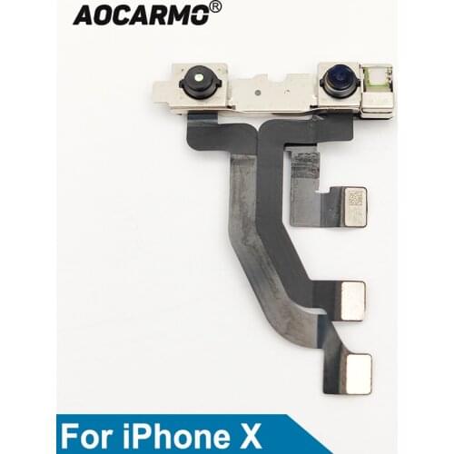 Aocarmo Facing Face Recognition Front Camera Module Sensor Flex Cable For iPhone X 10 Replacement Part