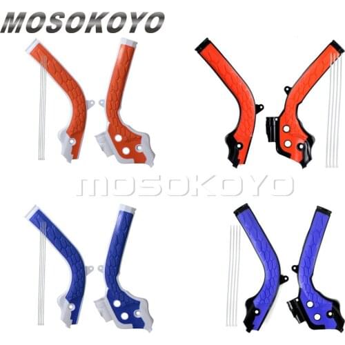 Blue Orange Motocross Frame Guard Dirt Bike Frame Cover Protection for TE/FE/FC/TC 125/250/300/350/450 SX/EXC/SXF/EXCF