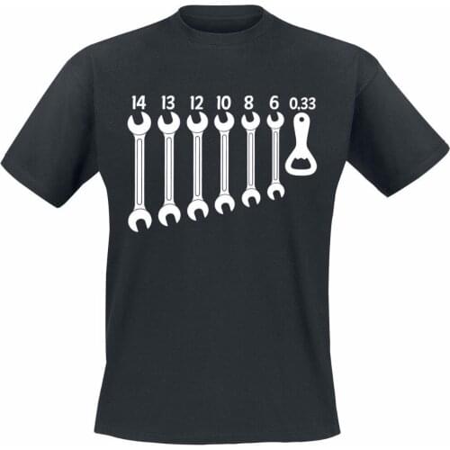 2018 Brand Men Clothing Fashion MeS T Shirts Screw-Wrench Opener T-Shirt Customize text want