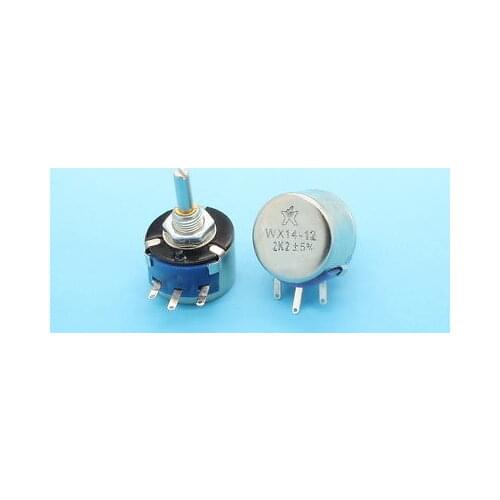 2 x 24mm 2K2 2.2K Ohm 3W 3Watt Wire Wound Potentiometer Pot