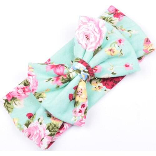 3 colors U pick floral fabric Handmade Knitted Knot Headband 20pcs/lot girls Elastic Headband Hair Accessories
