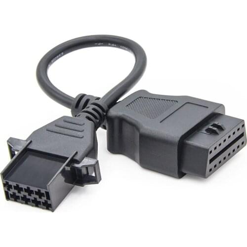OBD2 Connector Adapter For Volvo Truck 8 Pin OBD to OBD2 16Pin OBD 2 EOBD Diagnostic Auto Tool OBD2 Extension Connector Cable