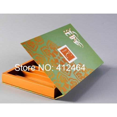 Free delivery New beautiful custom logo bracelet jewelry black belt green box packaging gift box ( GF-081)