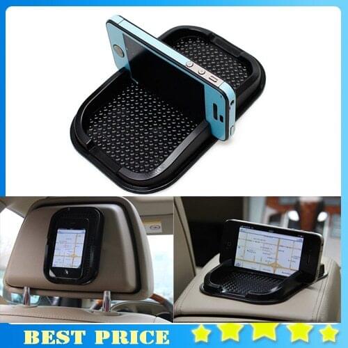 Black Car Dashboard Sticky Pad Mat Anti Non Slip Gadget Mobile Phone GPS Holder Interior Items Accessories 0807