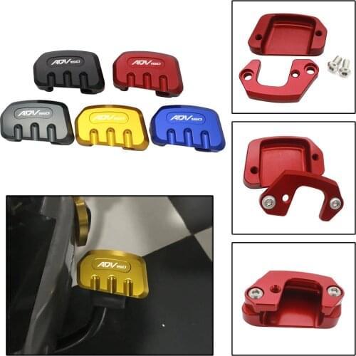 For Honda ADV 150 Parts ADV150 2019 2020 CNC Motorcycle Kickstand Enlarger Pads Foot Rest Big Side Stand Extension Support Pad