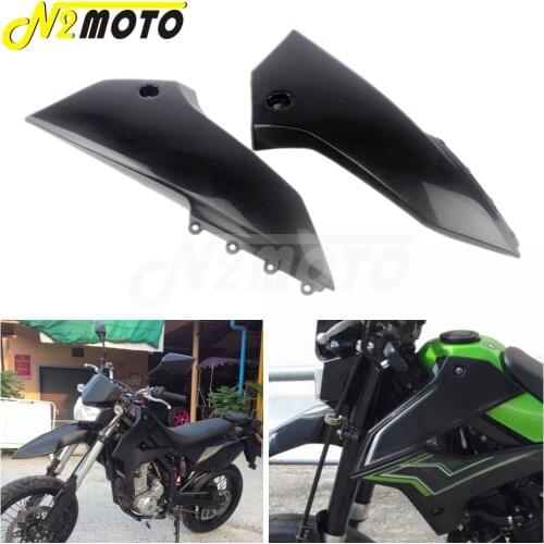 Motocross For Kawasaki KLX250 D-Tracker X 2008-2019 KLX250S KLX250SF Dirt Bike Oil Fuel Tank Side Cover Panel Fairings Plastic