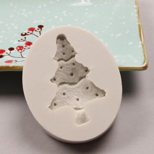 Christmas Tree Shapes Fondant Cake Mold Chocolate Silicone Mold Kitchen Baking Tools Fondant Cake Decorating Mold