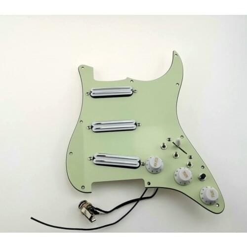 ST Style Guitar Pickups SSS Humbucker Pickups Zebra Guitar Pickguard Wiring Suitable for Str Guitar 20 style combinations