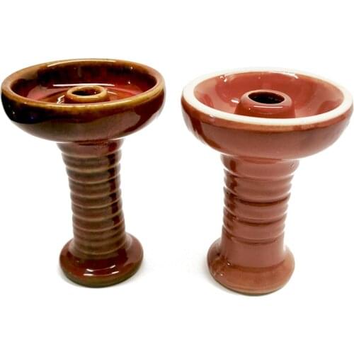 Ceramic Red Hookah Bowl Funuel Single Hole Shisha Holder 1 Outlet Flavor Top Head Chisha Cup Flavour Pot Smoking Narguile Keeper