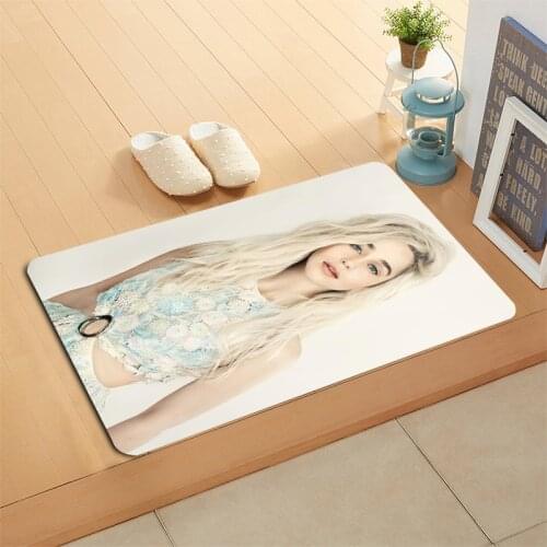Emilia Clarke Door Mat High Quality Print Carpets Anti-slip Floor Mat Outdoor Rugs Animal Front Door Mats 40x60 50x80cm 03-31