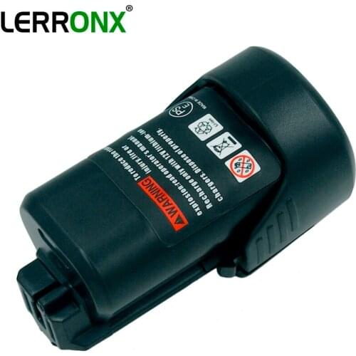 LERRONX 10.8V 1.5Ah Lithium Replacement Rechargeable Cordless Drill Battery for Bosch BAT411 BAT411Ab BAT412A BAT413A