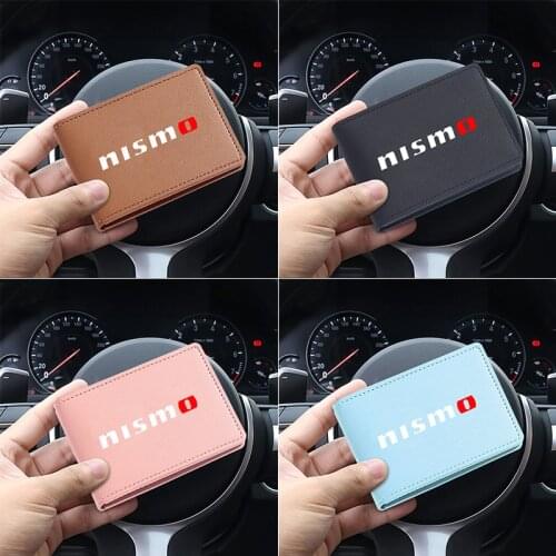 Driving License/Credit Card Holder Men Slim Anti Protect Travel ID Card Holder Women Rfid PU Wallet for Nissan Nismo