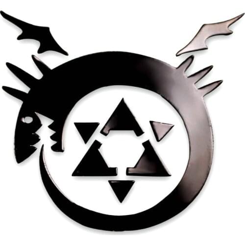 Fullmetal Alchemist Anime Sticker DIY 3D Metal Decals Stickers for Mobile Phone Sticker for Laptop Stiker Kids Sticker toys