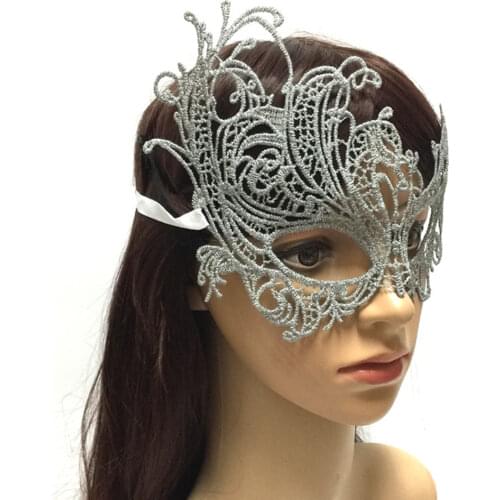 New Sexy Lace Mask Nightclub Masquerade Gold Line Silver Line Fashion Party Halloween Mask wholesale 10pcs/lot
