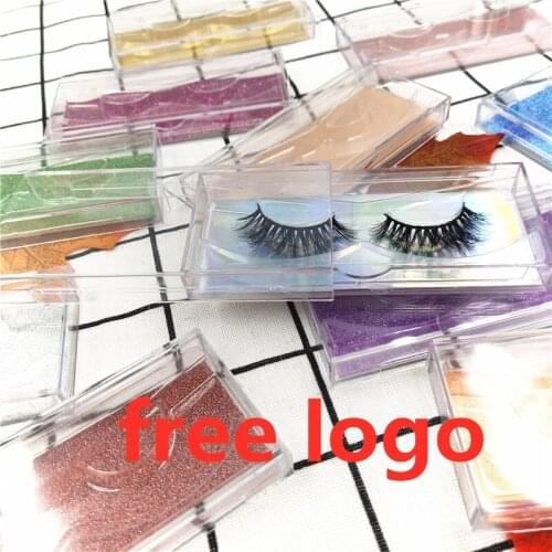 New wholesale Acrylic lash box 25mm eyelashes packaging box custom logo empty case bulk vendors transparent Pull flap
