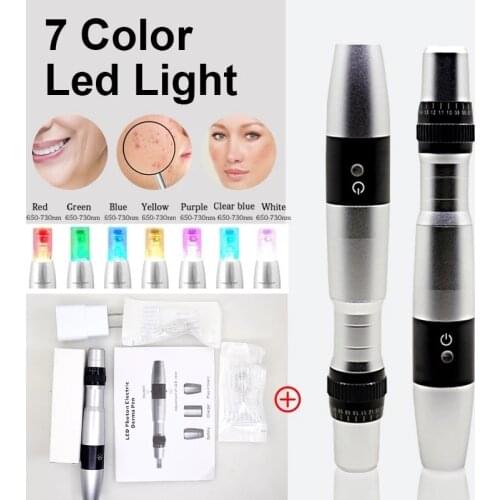 New BB Cream Glow Meso Ampoule Serum Machine LED Light Microneedling Treatment Pen for Facial Nursing Brightening and Anti-aging