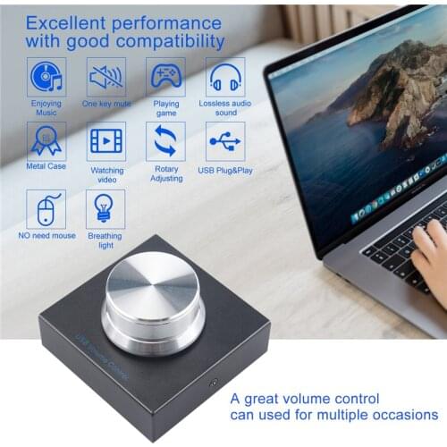 New USB Computer Volume Controller Controller PC Speaker Computer Audio Digital Line Control Volume Controller With One Key