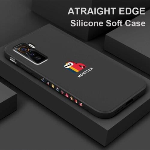 For Vivo iQoo 5 Cases Original Fashion Liquid Silicone Shockproof Soft Shell Cover For Vivo iQoo5 Cartoon Phone Case