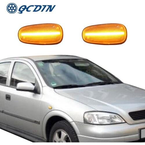 QCDIN For Opel Zafira A 1999-2005 Side Marker Light Turn Signal Light Adapter Signal Light For Astra G 1998-2009 Turn Light