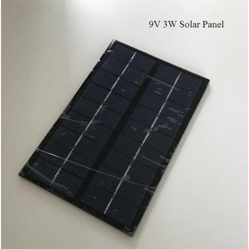 ALLMEJORES Solar panel 3W 9V 330mA DIY Power bank phone charger solar lamp