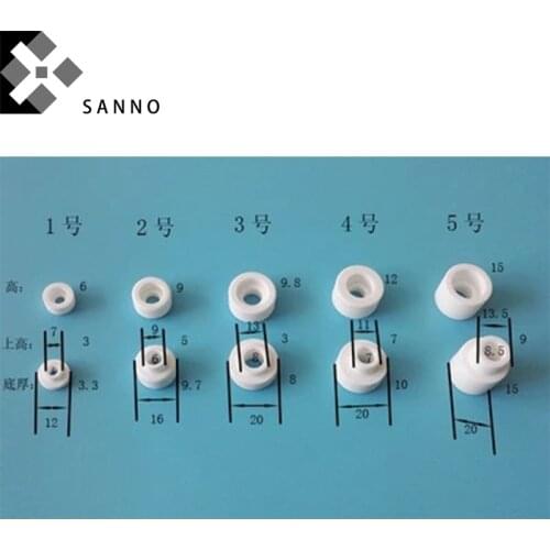 10PCS Alumina ceramic screw cap M1 - M11 male parent matching heat-resistant al2o3 tube pipe