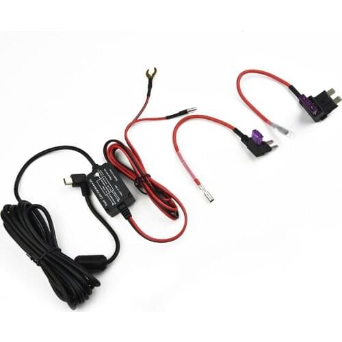 Dash Cam Hard Wire Fuse Hard Wire Kit Mini USB 1 SET 12v To 24v Box Car Recorder