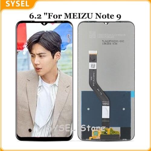 6.2 "For MEIZU Note 9 M923Q LCD Display + Touch Screen Digitizer Assembly Replacement 2244*1080 Free Tools